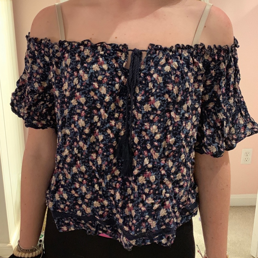 American Eagle Off The Shoulder Shirt